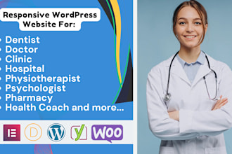 create healthcare and medical websites for doctor, dentist, hospital or clinic