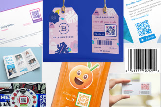 create qr code and bar code within one hour