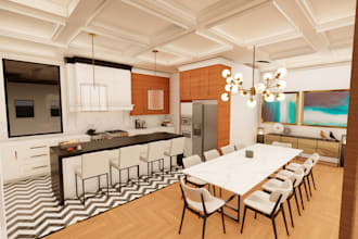 do architectural design,  and 3d rendering