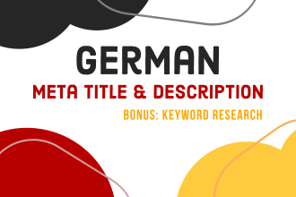 write your german meta title and description