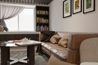 create home, office, and shop interior design rendering within 24 hours