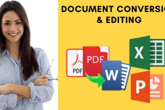 convert PDF to word, excel or power point presentation