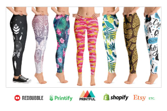 design eyecatchy custom leggings, pants, tops, shorts