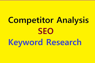 do competitor analysis and SEO keyword research