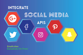 integrate social media apis in your app