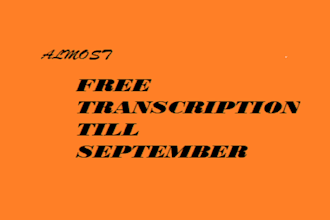 transcribe any audio or do video transcription in 24 hours