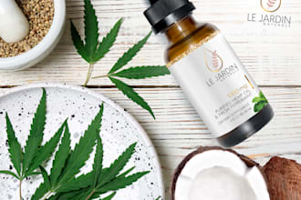create label design, cosmetic packaging design