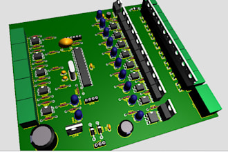design schematic, pcb  with gerber files