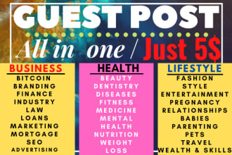 write and publish guest post on da42 business, health and lifestyle blog