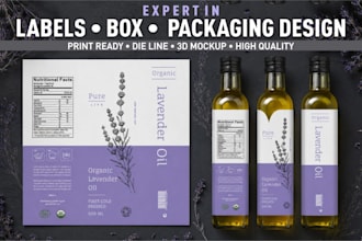 oil bottle label design hair oil label body massage oil packaging design