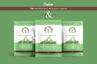 design packaging box and label for hemp cbd cannabis