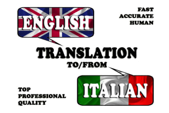 provide english to italian or italian to english translation