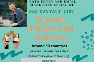 provide you targeted email list for email marketing
