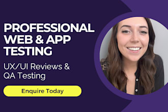 test and review your website or app UX