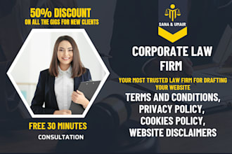 draft gdpr compliant terms and conditions privacy policy