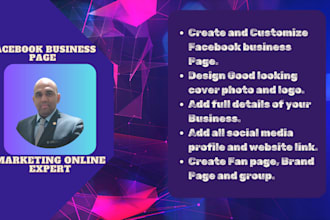 do a facebook page set up for your business