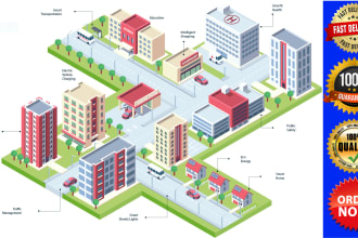 draw beautiful modern map in vector illustration
