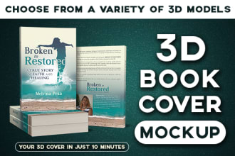 design a professional 3d ebook cover mockup