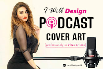 design a professional podcast cover art