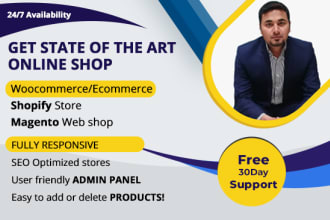 build ecommerce website online store shop