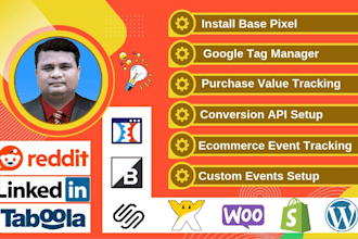 setup reddit, linkedin, and taboola pixel with capi and fix event issues