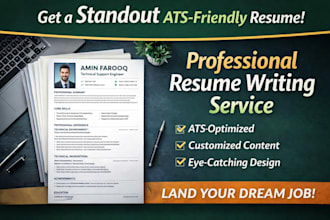 design a professional ats friendly resume or CV in canva