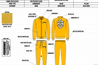 make design sheet and clothing and apparel mockups