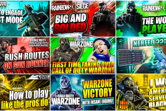 do unique and high quality gaming youtube thumbnail