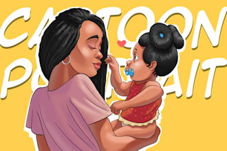 do a cartoon portrait of you, perfect gift