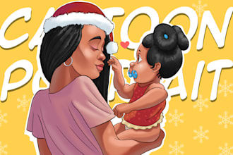 do a cartoon portrait of you, perfect christmas gift