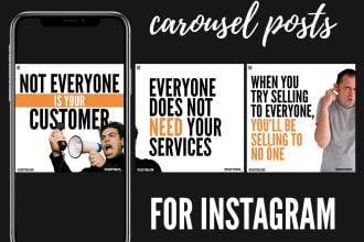design amazing swipeable carousel posts for instagram