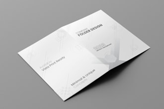 do modern minimal corporate business presentation office folder design