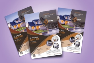 design corporate, real estate, business flyer,