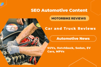 write automotive content for your website