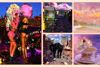 design you unique retro vintage collage