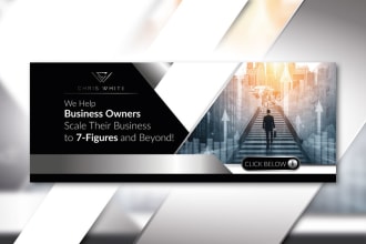 design a professional facebook cover, banner or post image