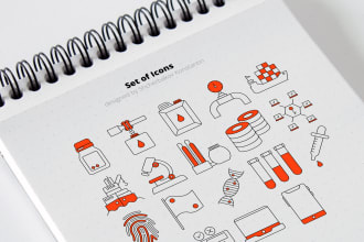 design flat lineart icons