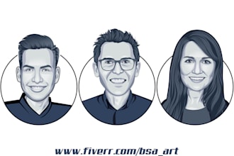 draw minimalist avatar for social media in 24 hours