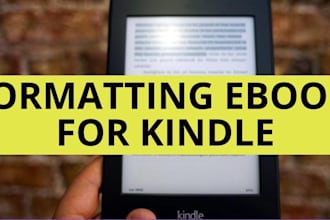 format your ebook for kindle publishing