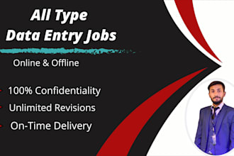 do linkedin research and data entry