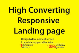 design responsive landing page