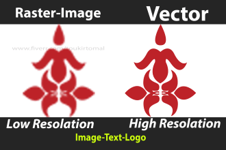vectorize image or convert image to vector, vector tracing, redraw logo