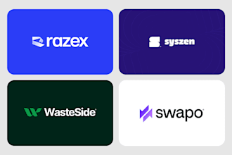 do modern logo design of your business or brand