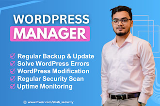 provide monthly wordpress website maintenance and support