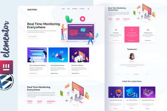 create an eye catching elementor landing page that converts visitors to customer