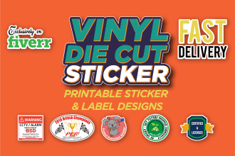 design sticker, label, patch, badge, logo