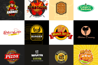 design modern food restaurant bbq and beverages logo