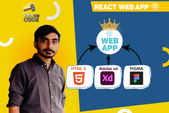 make web app using react js, node js, google firebase