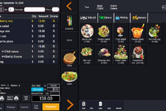 provide you erp, hrm restaurant, retail pos with online order system