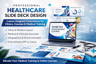 design a professional healthcare slide deck for your business